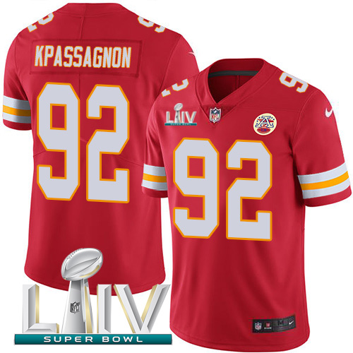 Kansas City Chiefs Nike #92 Tanoh Kpassagnon Red Super Bowl LIV 2020 Team Color Youth Stitched NFL Vapor Untouchable Limited Jersey->youth nfl jersey->Youth Jersey